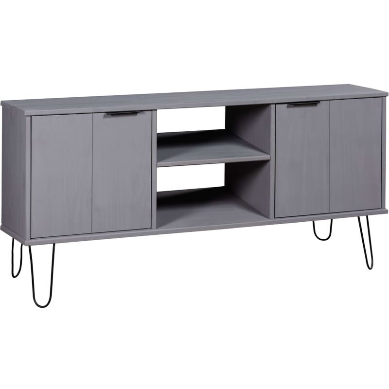 

Rogal - mueble de tv new york range madera maciza de pino gris