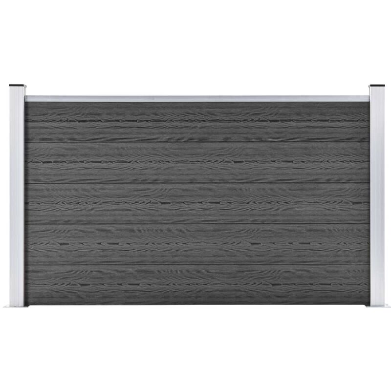 

Rogal panel de valla wpc negro 180x105 cm Rogal