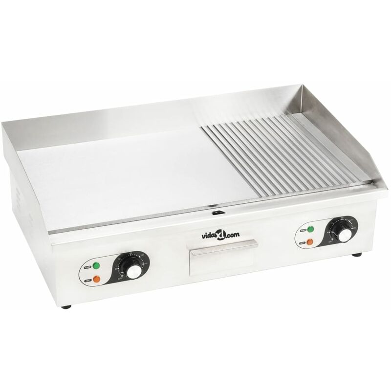 

Rogal plancha eléctrica de cocina acero inoxidable 4400 w 71x43x24 cm Rogal