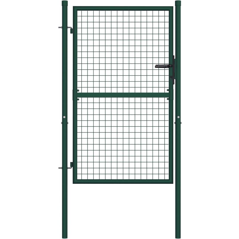 

Rogal puerta de valla de acero verde 100x125 cm Rogal