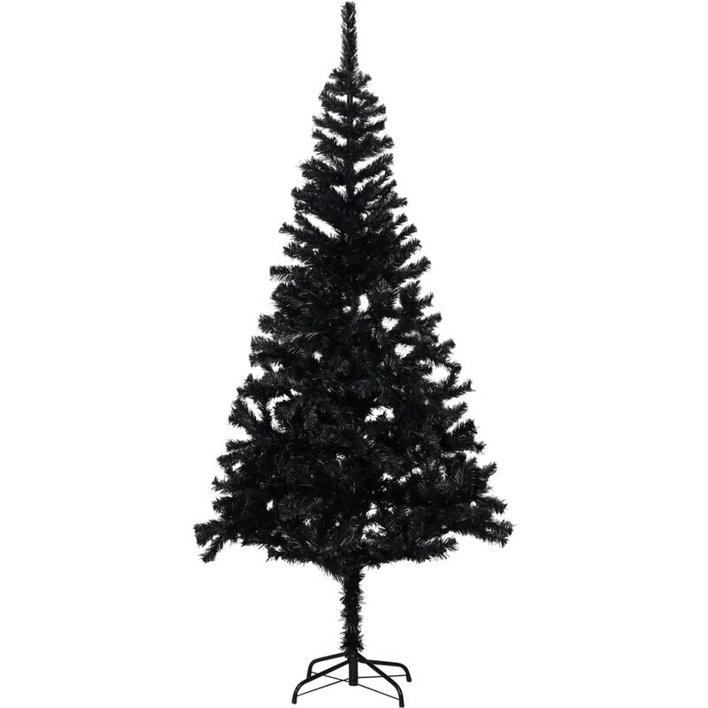 

árbol de navidad artificial con soporte negro pvc 180 cm - Rogal