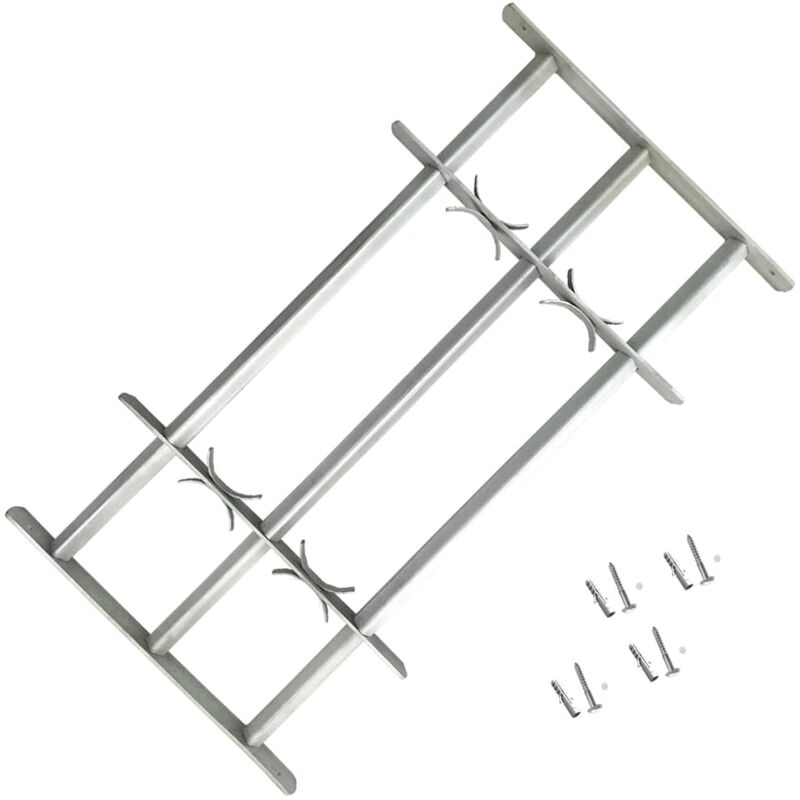 

reja de seguridad ajustable ventana con 3 barras 700-1050 mm - Rogal