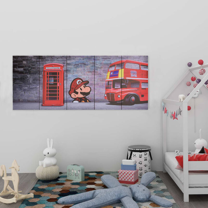 

Rogal - set de lona para pared londres multicolor 150x60 cm