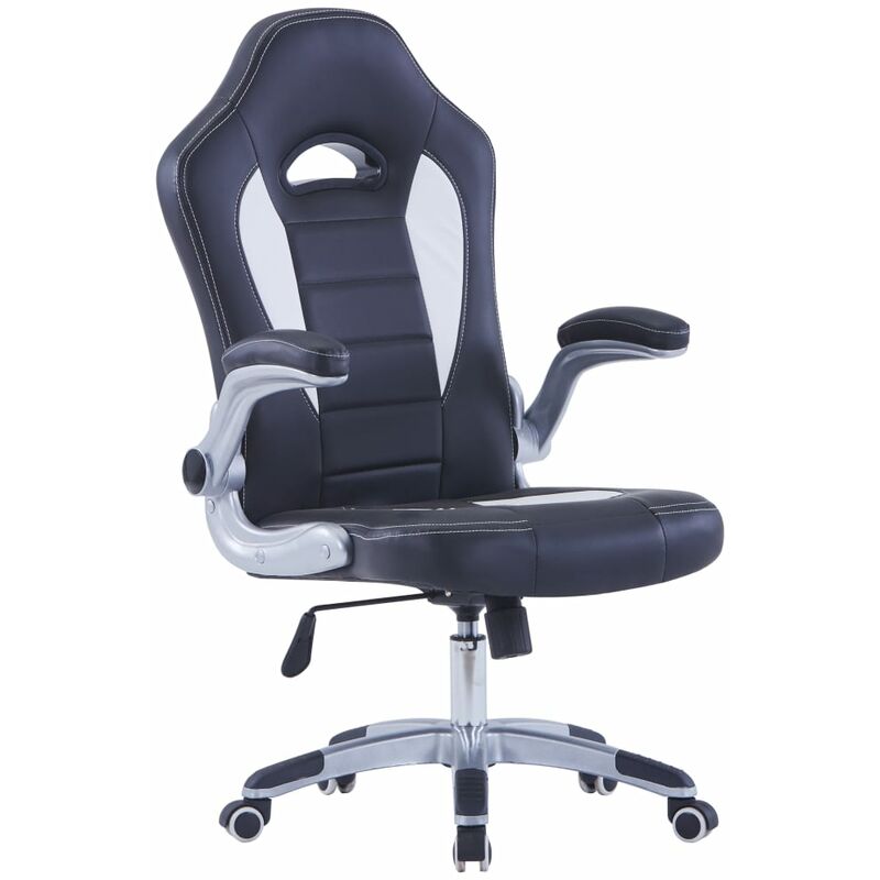 

silla de gaming de cuero sintético negro - Rogal