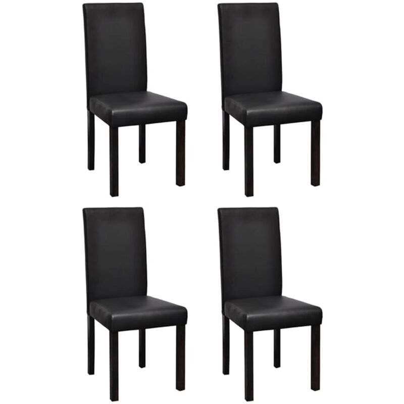 

Rogal sillas de comedor 4 unidades cuero sintético negro Rogal