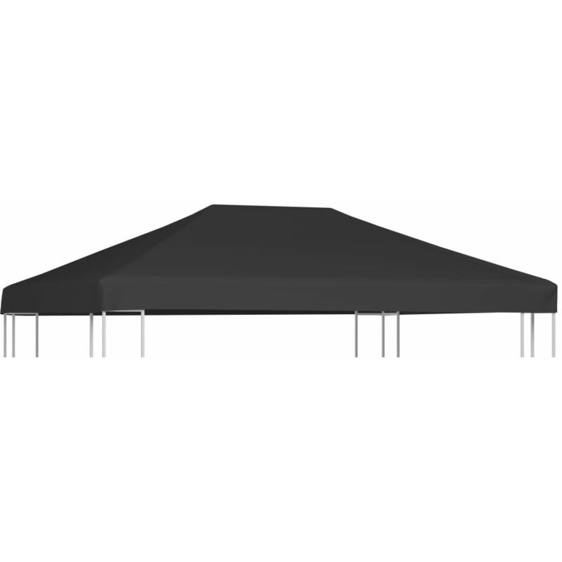 

toldo de cenador 310 g/m² 4x3 m gris - Rogal