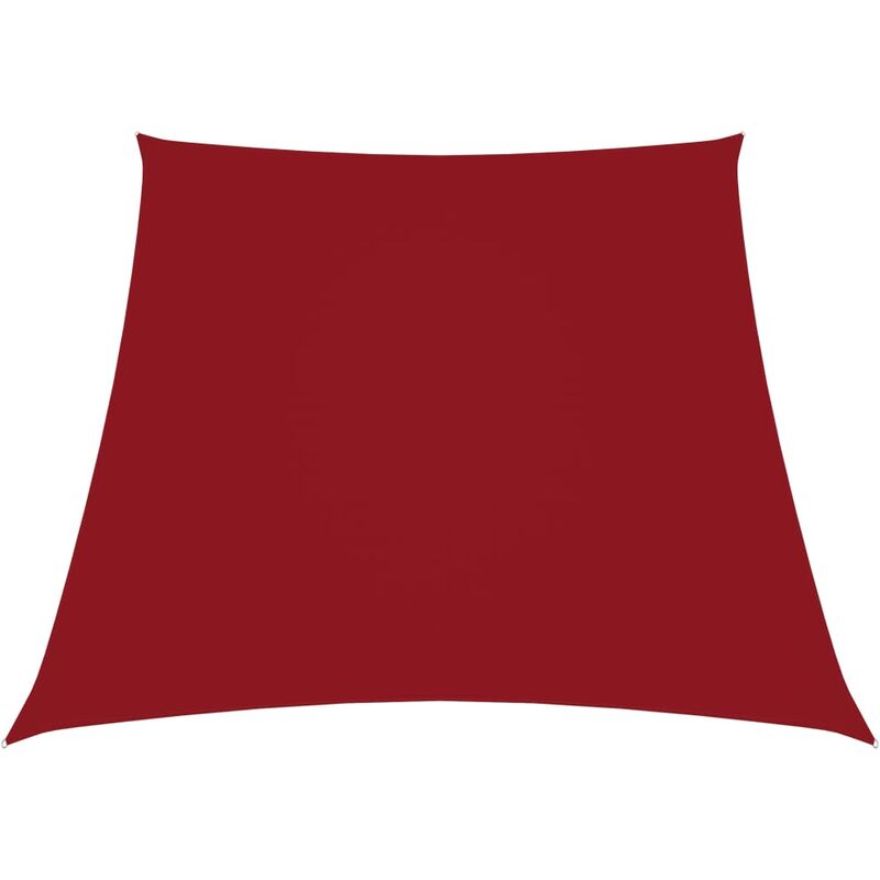 

toldo de vela trapezoidal de tela oxford rojo 3/4x3 m - Rogal