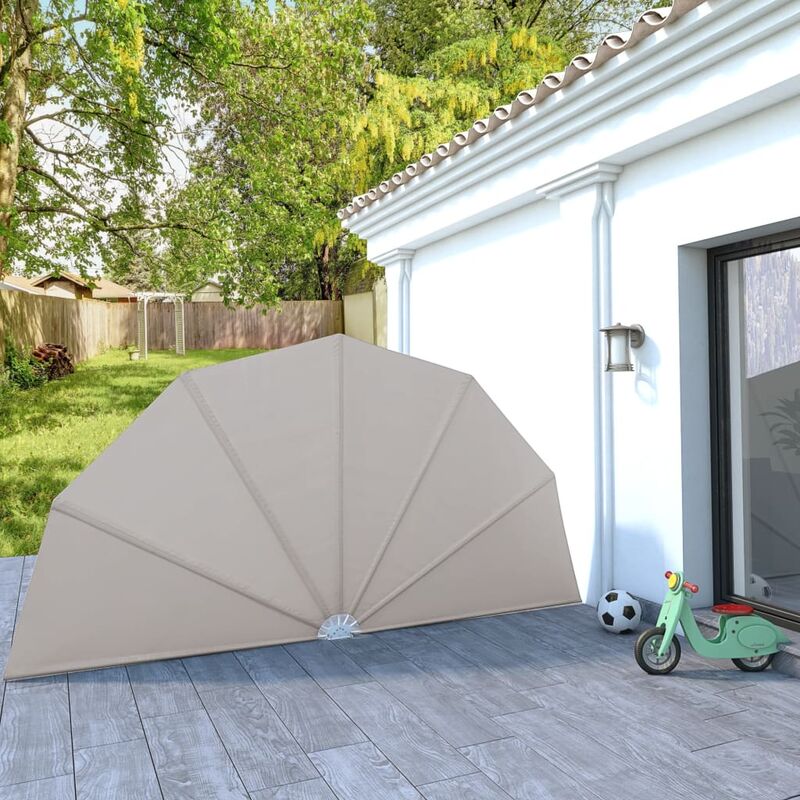 

toldo lateral plegable terraza color crema 200 cm - Rogal