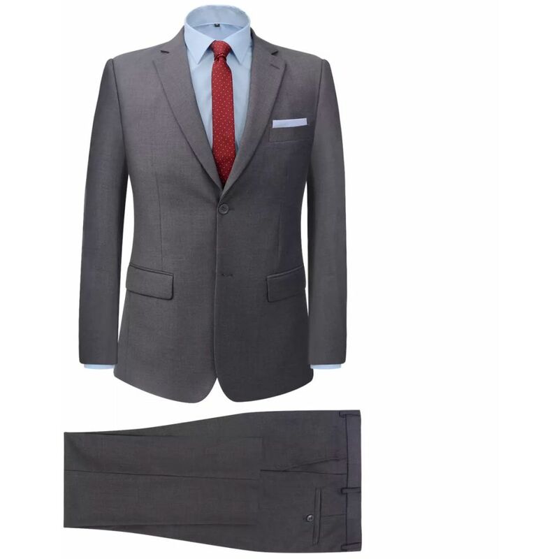 

traje de negocios hombre dos piezas gris talla 46 - Rogal