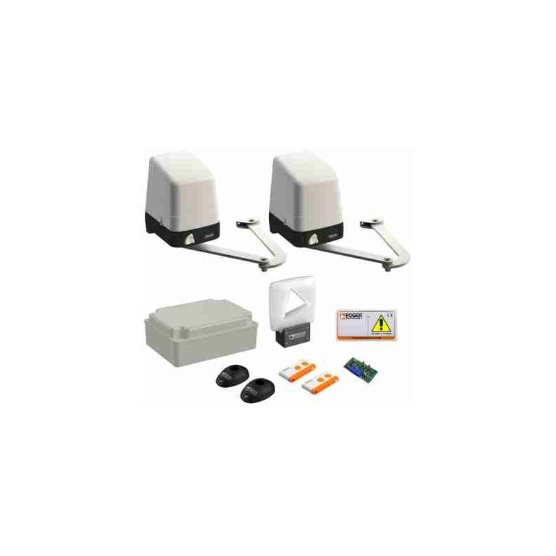 Kit motoreducteur H23/284 pour portails battants a bras articules courts - 230V - Roger