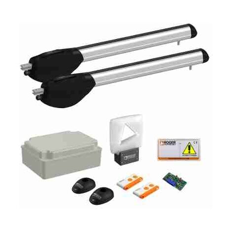 Roger - KIT R20/510 KIT MOTORREDUCTOR PARA PUERTAS HASTA 3,5 MT - 230V - LARGO - RÁPIDO