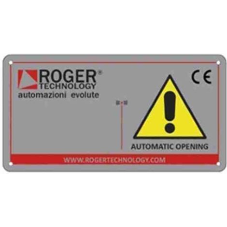 Roger - R99/C/001 TABLA DE SEÑALES DE ROGER