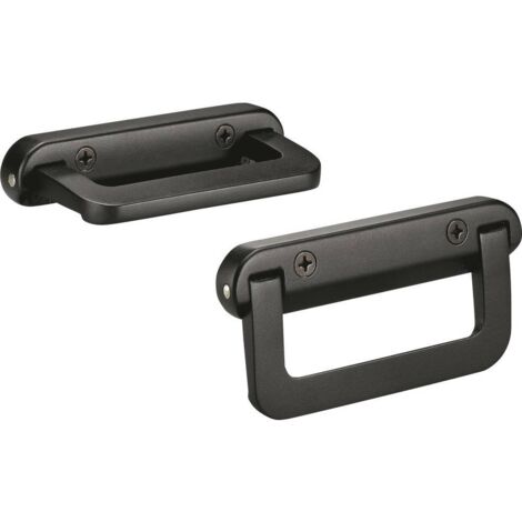 Rohde KK-18.120.84 Maniglia pieghevole per viti svasate Nero 1 pz.