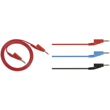 Rohde & Schwarz HZ10R Messleitungs-Set Lamellenstecker 4 mm Lamellenstecker 4 mm 1.00 m Rot 1 St.