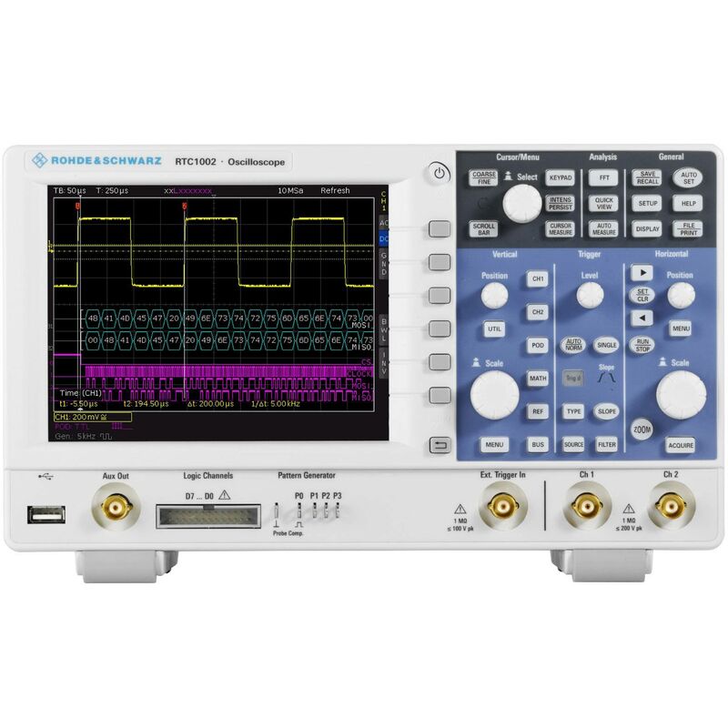 Rohde&schwarz - Oscilloscope numérique RTC1K-72 70 MHz 2 Géch/s 2 Mpts 8 bits Q562942