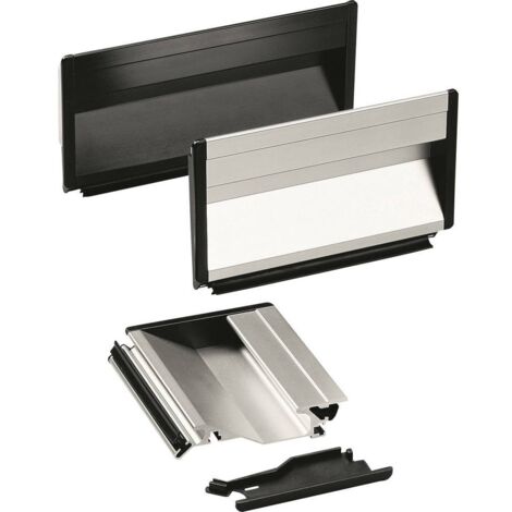 Rohde SG-73.118.A4 Maniglia a conchiglia Fissaggio con inserto in gomma Nero (L x L x A) 118 x 19.5 x 90 mm 1 pz.