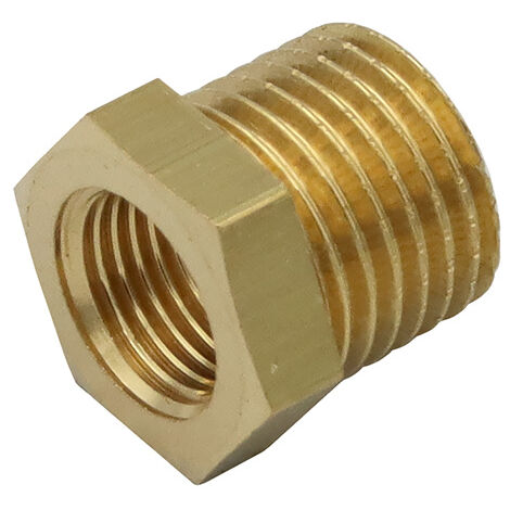 Rohr Reduzierstück 1/8" IG auf 1/4" AG Messing Reduzierung Gewinde