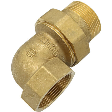 Rohr Winkelverschraubung 1 1/2 Zoll IG/AG Messing Gewinde Fitting
