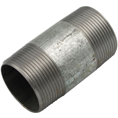 Rohrdoppelnippel 1 1/2" Zoll x 80mm DN40 Rohrnippel verzinkt