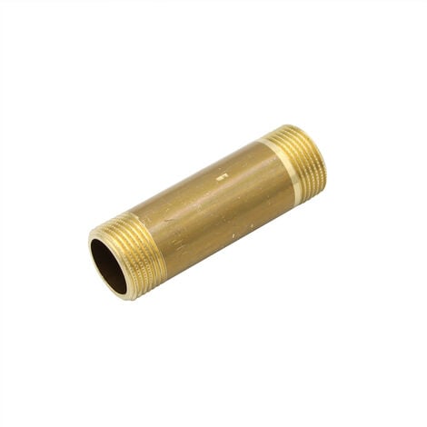 GENERAL FITTINGS Rohrdoppelnippel 3/4 Zoll x 80 mm DN20 Messing Rohrnippel Langnippel Fitting