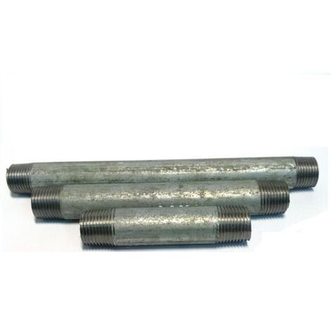 Rohrdoppelnippel Rohrnippel Fitting verzinkt 3/4" 100mm