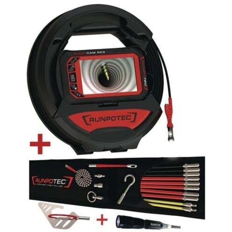 Rohrkamera RC 3 Kabel-L.15m Kamerakopf-D.13mm RUNPOTEC