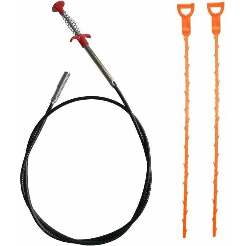 Image of Aiperq - Rohrreinigungshaken 160cm, flexibler Greifer, Krallengreifer, Rohrreiniger