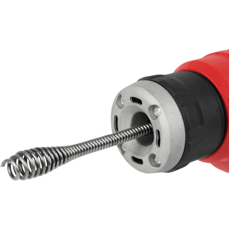 Rohrreinigungsmaschine Rohrreinigungsger/ät mit gro/ßem Bohrkopf Spirale Abflussreiniger 7,6m 240W f/ür Rohre /Ø 1.9-5.1 cm