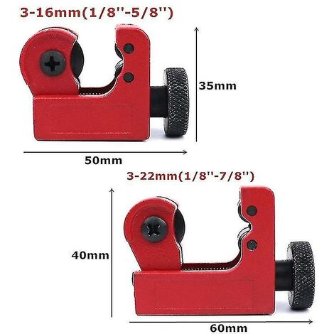 Rohrschneider, kompatibel mit 3-16/3-22 mm Kupfer-Messing-Kunststoffrohr-Scherwerkzeug