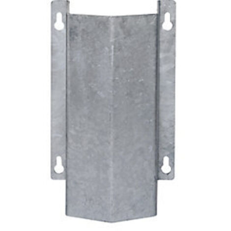 Rohrschutz, Wand- und Bodenmontage, Stahlrohr 48 mm, BxTxH 350x300x1500 mm, feuerverzinkt, gelb beschichtet, schwarze Streifen, mit Boden/Wandplatten