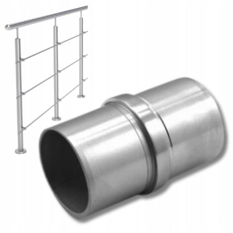 Rohrverbinder aus Edelstahl - Für Rohre Ø 42,4 x 2,0 mm - Langlebig - Witterungsbeständig - Modernes Design
