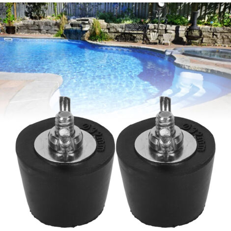 [Rohrverschluss] Winterverschluss – Pool-Winterverschluss, Pool-Winterdehnungsstopfen aus Gummi und Edelstahl für Schwimmbecken, 32 mm / 1,3 Zoll