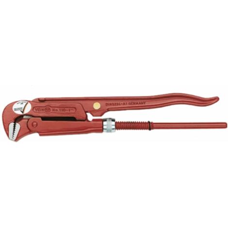 VBW Rohrzange 90Â° rot lackiert poliert, Material Metall, robust und langlebig