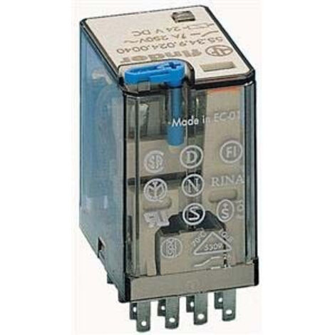ROHS FINDER RELE 5534 24V DC 4CC 5A ENCH.+IND.MECANICO