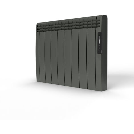 ROINTE - Radiateur connecté EOINIQ 8 éléments 1200W Tarpaulin Grey - ERFG1200RAD2