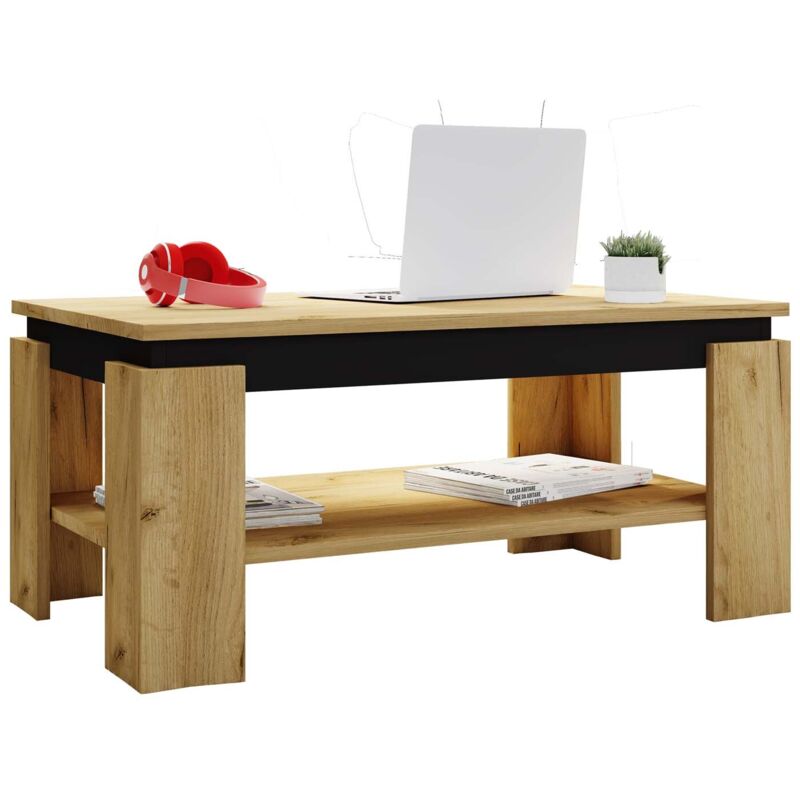 Ebuy24 Holz Sofatisch Couchtisch Rolas