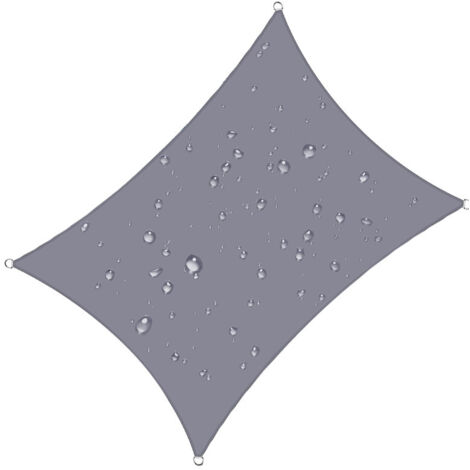 Roleader – Voile d'ombrage rectangulaire 4x5 m – Imperméable 93% UV – Résistant à l'eau – Protection contre le vent – Polyester pour extérieur