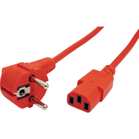 Roline 19.08.1010 Strom Verbindungskabel Rot 1.80 m