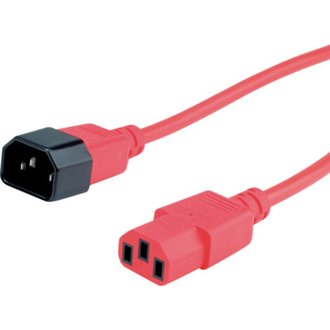 Roline 19.08.1520 Strom Verbindungskabel  Rot 1.80 m
