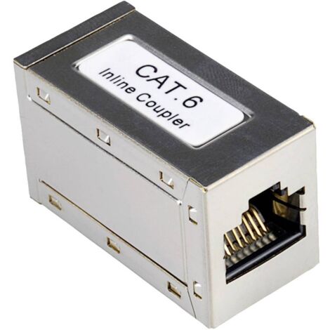Roline adaptateur RJ45 RJ45 Adaptateur CAT 6 argent S307832