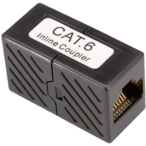 Roline adaptateur RJ45 RJ45 Adaptateur CAT 6 noir