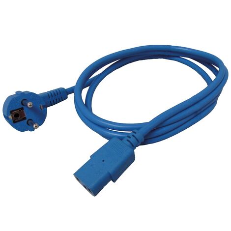 ROLINE CÂBLE SAFETY IEC320-C13,1.8M,BLEU