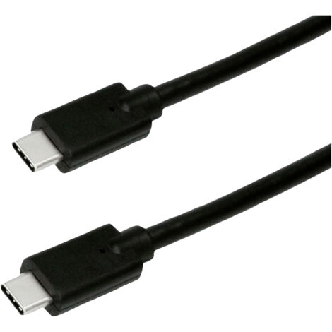 Roline green USB-C® Kabel USB 3.2 Gen2 (USB 3.1 Gen2) USB-C® Stecker 0.50 m Schwarz Geschirmt, Halog