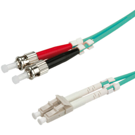ROLINE LWL-Kabel 50/125um OM3 LC/ST trkis 0,5m