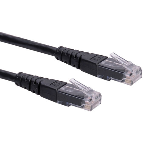 ROLINE Patchkabel Kat.6 Class E UTP schwarz 0,5m