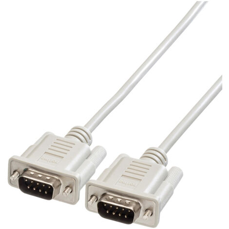Roline Seriell Anschlusskabel [1x D-SUB-Stecker 9pol. - 1x D-SUB-Stecker 9pol.] 1.80 m Grau
