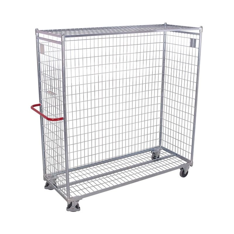 Roll-Conteneur Chariot de Stockage Variofit 3 Côtés Charge 300kg en Acier Galvanisé - SW-520.200