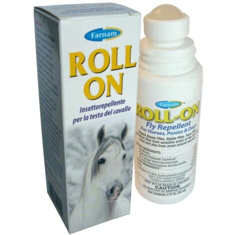 Roll-On Farnam insettorepellente specifico per la testa del cavallo 59 ml