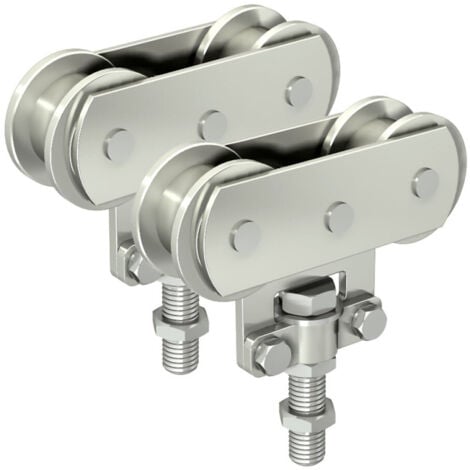 Rollapparat (2 Stk.) bis 80 kg, Stahlrollen, für SLID'UP 1700-80 Schiebetorbeschlag