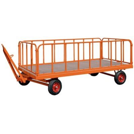 Rollcart 4 Stahlrohrwände, steckbar 750mm hoch für Industrieanhänger 2500x1250mm als Zubehör